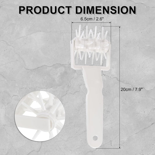 Pizza Dough Docker Roller Plastic Pastry Bubble Docker Roller with Spikes Pizza Oven Accessories for Home and Commercial Pizza Cookie Pie Pastry Bread (20cm/ 7.9")