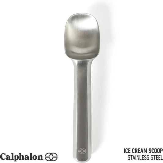 Prime Ice Cream Scoop, Stainless Steel Solid Scoop with Pointed Tip for Easy Scooping, Ice Cream Serving Tool for Gelato & Frozen Desserts, Weighted Handle for Control