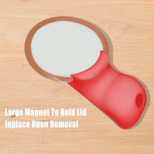 Canning Jar Opener, Mason Jar Opener Canning Tool, Releases Vacuum Seal on Wide Mouth and Regular Mouth Lids,Magnetic Jar Lid Lifter for Canning.Ideal for Preserving, Pickling and Home Food Storage