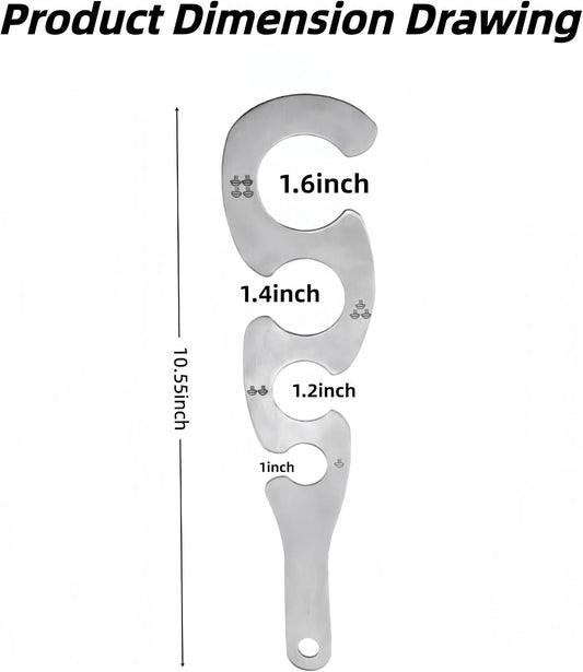 Spaghetti Measuring Tool, Stainless Steel, 1 Pc