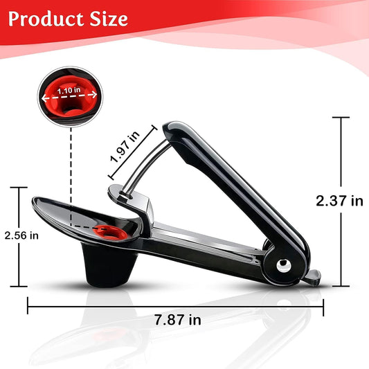’ Cherry Pitter Tool - Stainless Steel Cherry Pit Remover - Simple & Effortless Olive Pitter Tool - Multifunctional Cherry Depitter - No Mess Cherries Pitter - One Click The Pit is Out