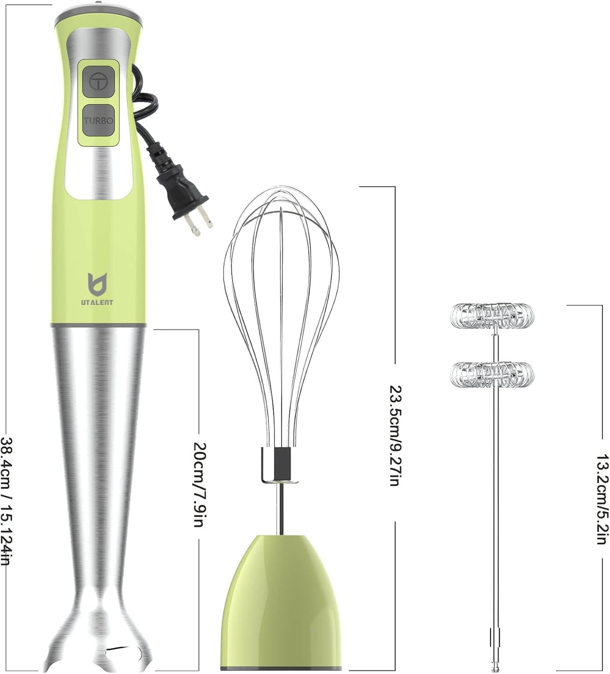 3-in-1 Immersion Hand Blender - Puree Food, Smoothies and Soups