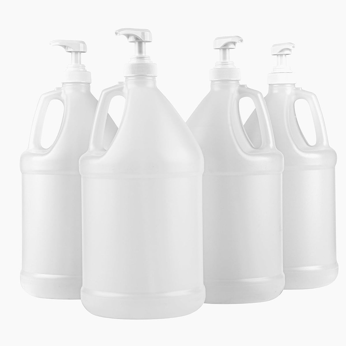 1-Gallon Plastic Jug with Pump Dispenser - Ideal for Epoxy Resin, Laundry Detergent, Liquid Soap, Snow Cone Syrup, Batter