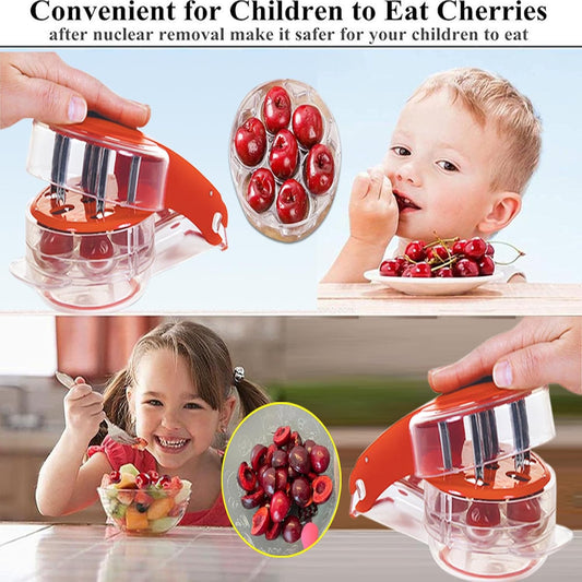 ®Cherry Pitter Tool Pit Remover - Jujube Core Remover, Simple & Effortless Multifunctional Cherry DepitterOne Click The Pit is Out,Portable Cherry Pit Remover for Kitchen, Cake Shop