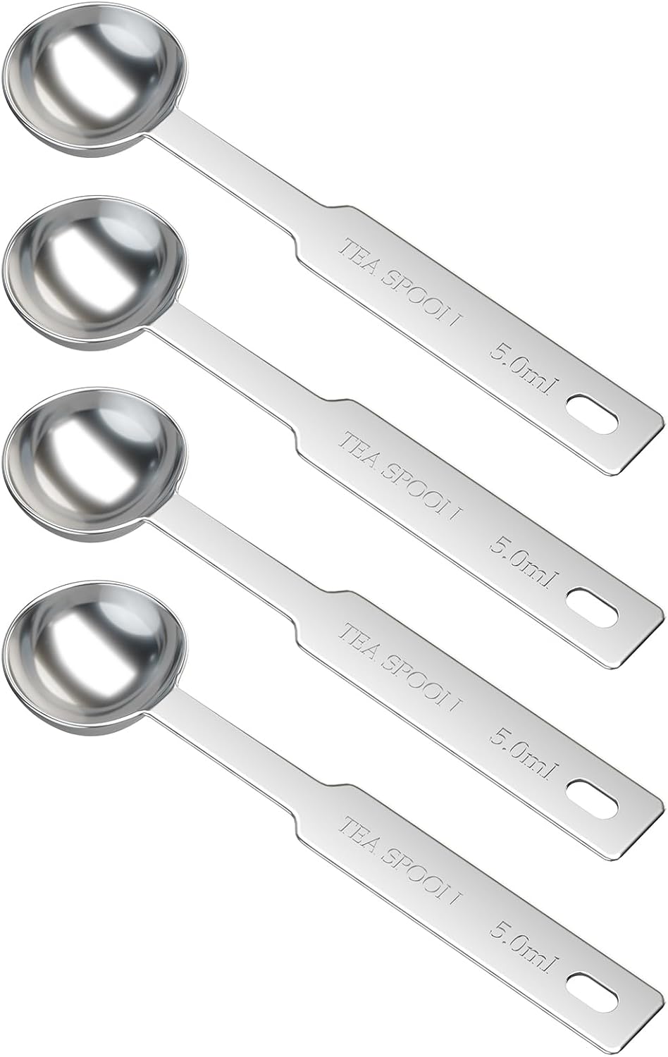 2PCS 1tsp(5ml) Stainless Steel Measuring Spoon