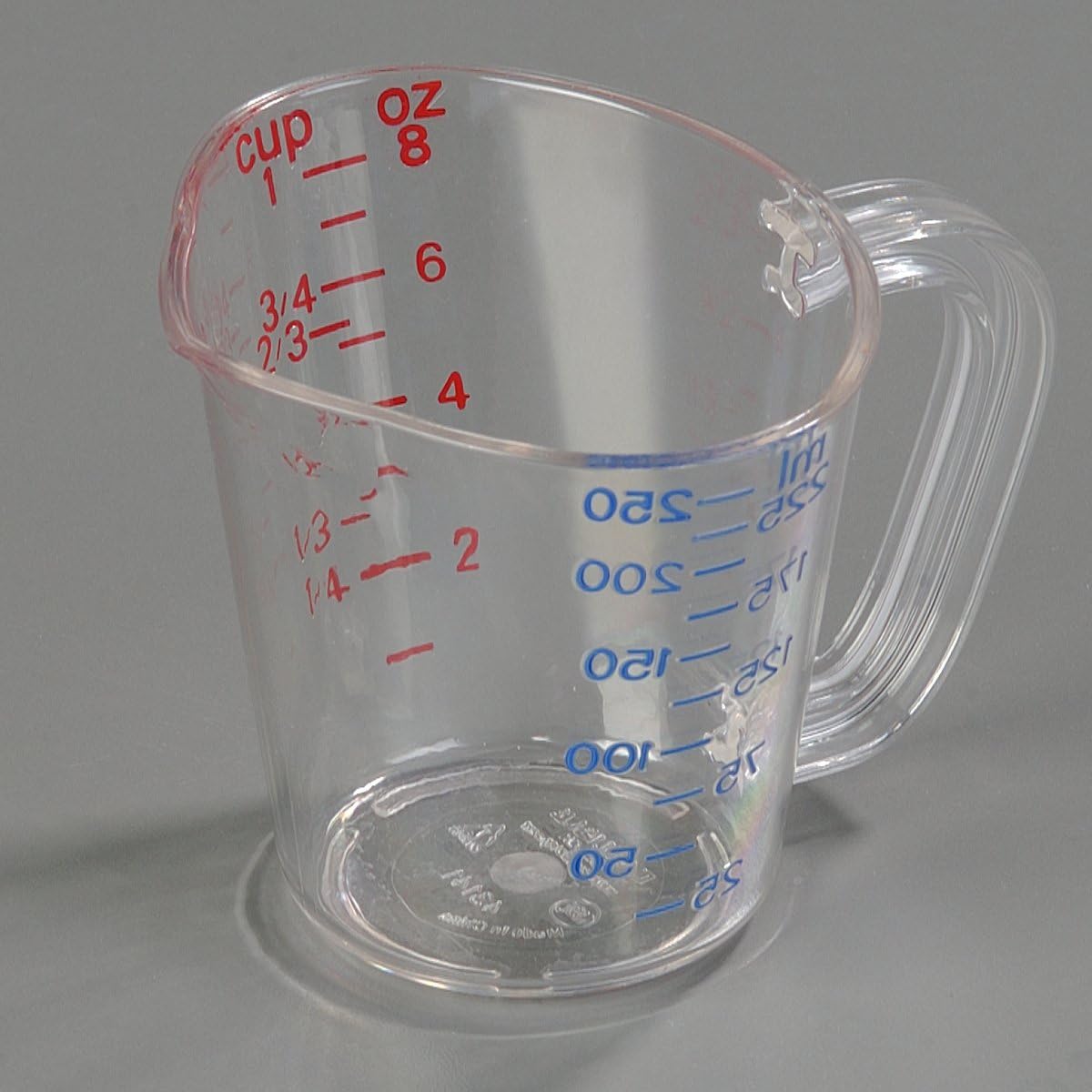 4314107 Commercial Plastic Measuring Cup, 1 Cup, Clear
