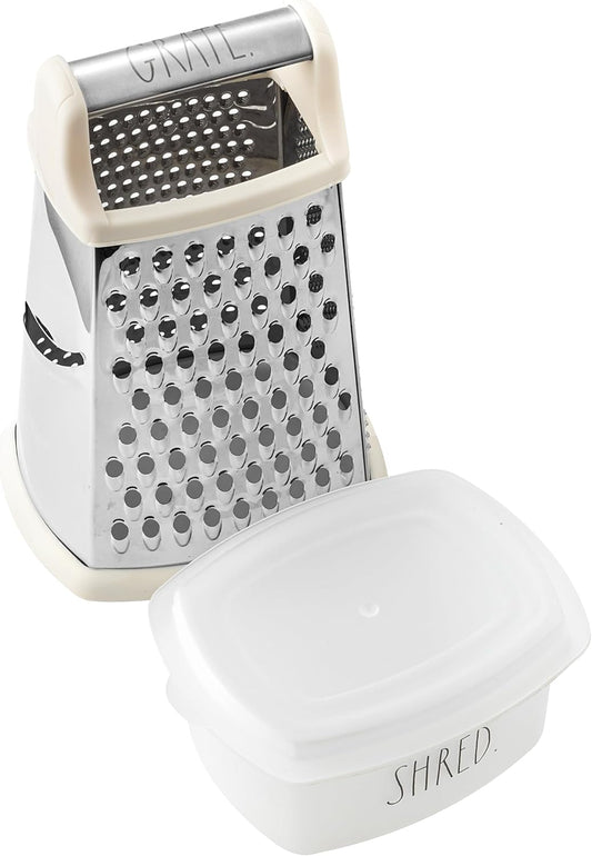 Everyday Collection Multifunction Grater- Stainless Steel Grater and Zester for Cheese, Spices, Vegetables, Cream