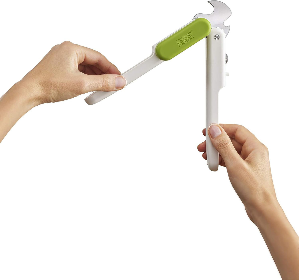 Pivot Multifunction Can and bottle Opener, Easy to Use, White