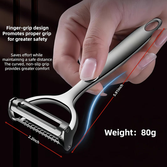 Multifunction Vegetable Peeler Julienne Peeler for Kitchen | stainless steel 2 in 1 julienne vegetable peeler for potato ,cabbage,carrot,cucumber,fruit