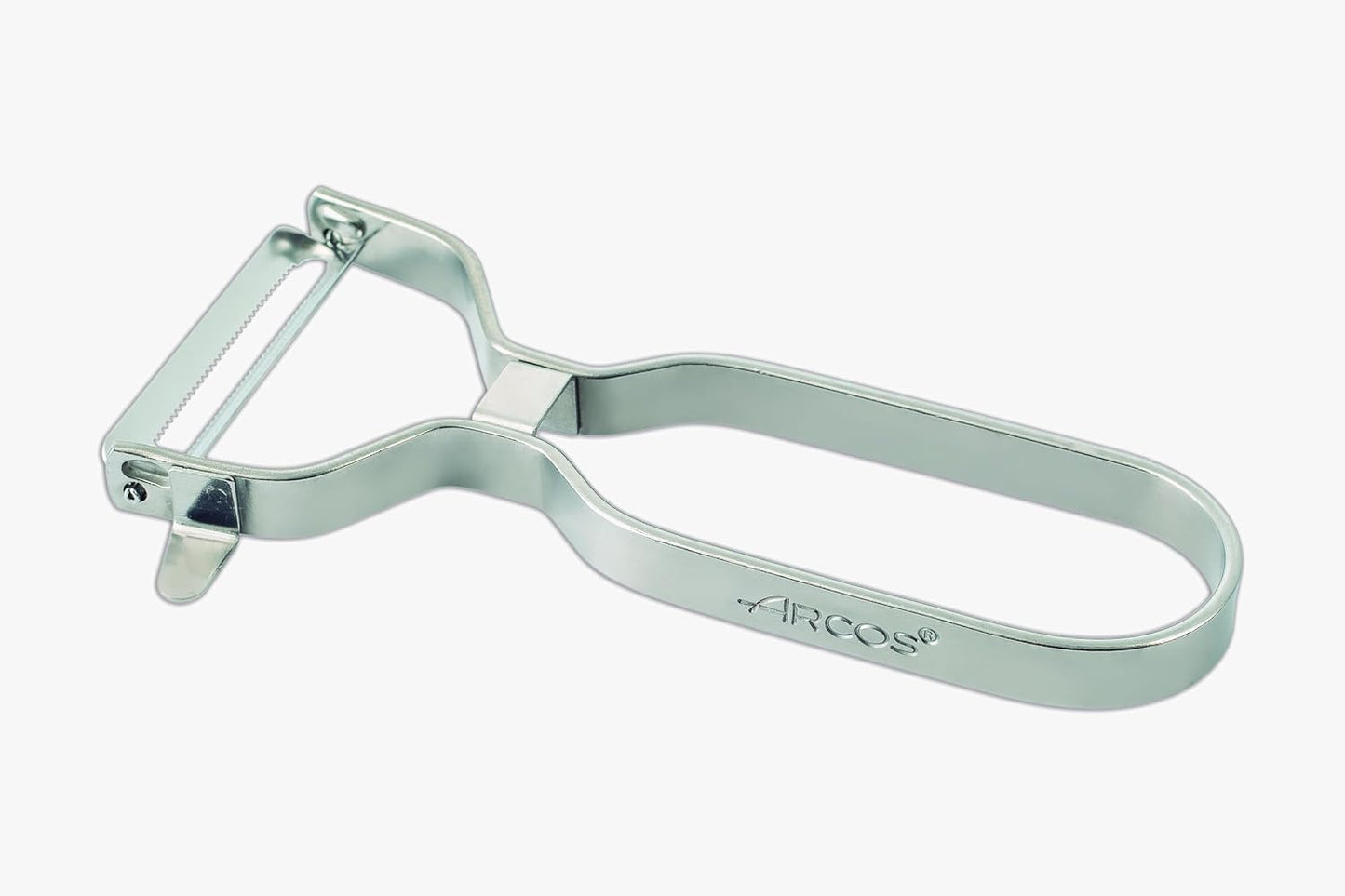 Julienne Peeler. Professional Chrome-Plated Cutter. 5.5 Inch Stainless Steel Kitchen Tool for Precise Cutting. Chef's Gadget with Ergonomic Design. Silver Color