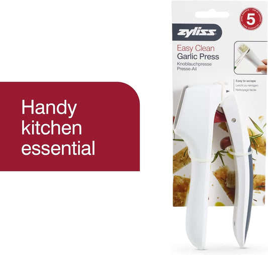 Easy Clean Garlic Press - Lightweight, Easy-to-Use Garlic Mincer & Crusher for Food Prep & Kitchen Accessories