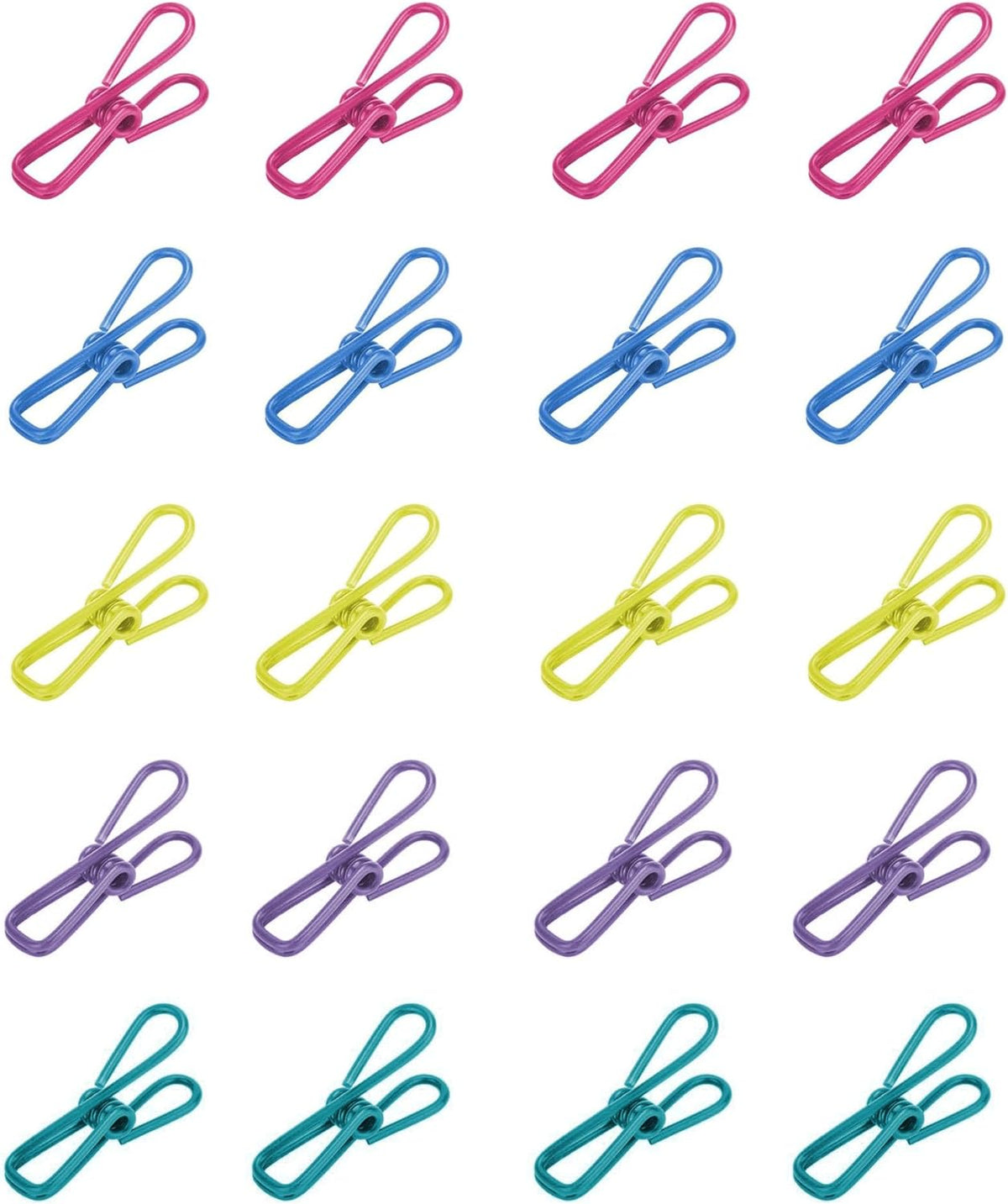 2in Chip Bag Clips 10 Pack Multipurpose Metal Clips | Multi Use, Sealing Clips, for Laundry, Hanging, Food Bags, Reusable Metal Bag Clips, for Household, Daily, Organization