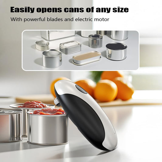 Electric Can Openers in 2026: Automatic Can Opener Electric with Rechargeable. The Can Opener Creates A Smooth Edge, Making It The Best Gift for Seniors And Kids. White
