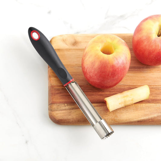 Apple Corer, Professional Japanese Stainless Steel Blade For Extracting Cores From Apples and Pears, Ergonomic Soft-Grip Handle