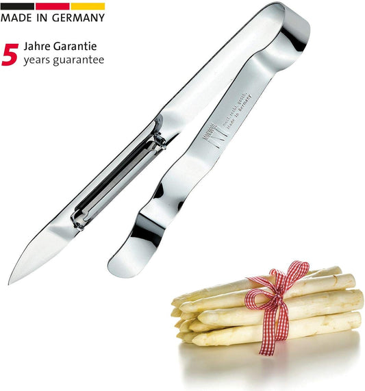 Monopol Stainless Steel Swivel Vegetable Peeler - Tong Construction With Sharpened Knife, Stainless Steel,17.5 x 5.1 x 1.5 cm,60715560