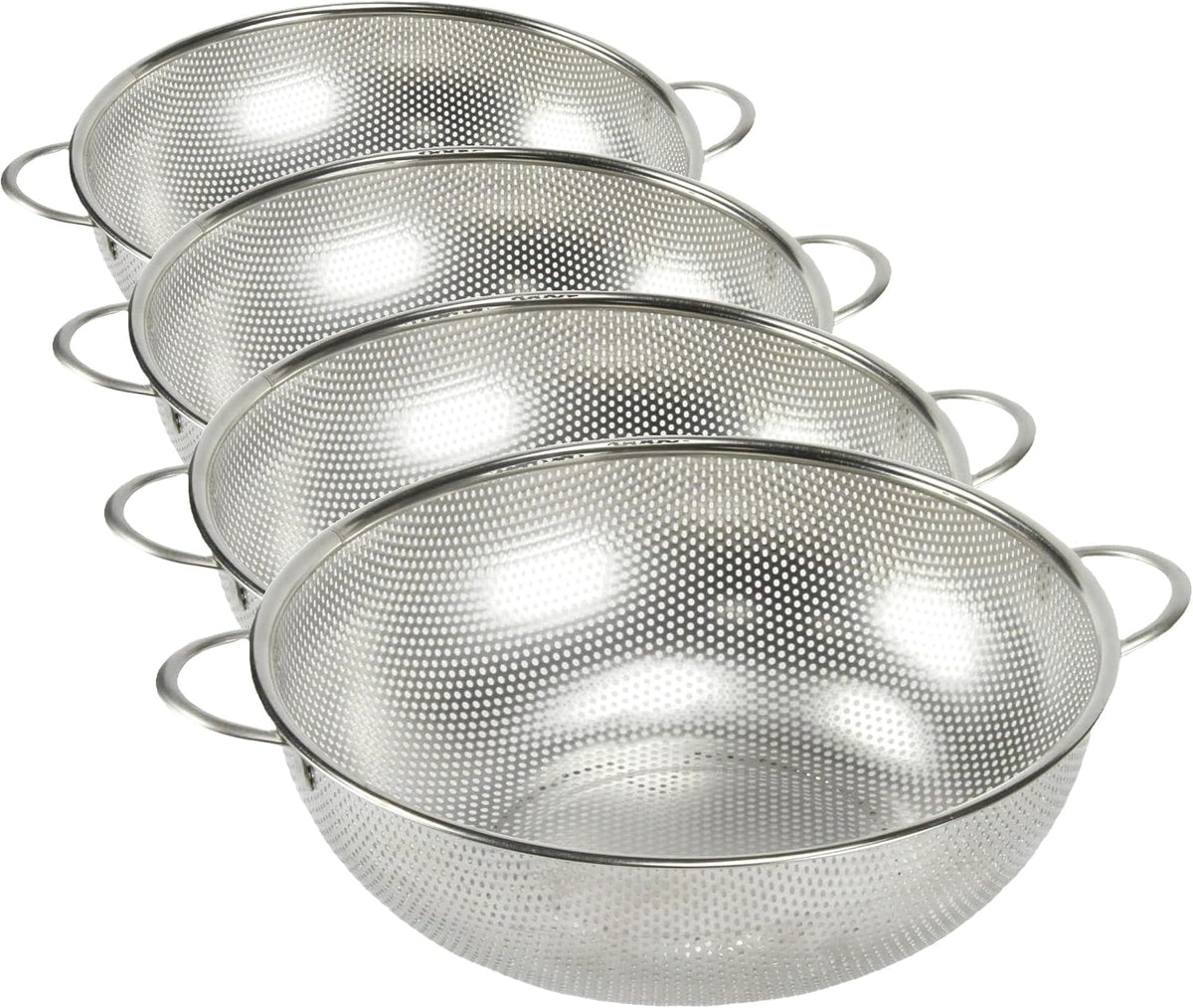 Select Microperforated Colander, 5 Quart, Stainless Steel