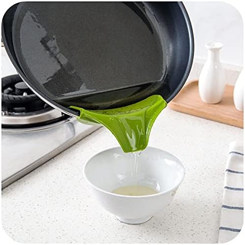 2 Packs Strain Pan Strainer, Clip-on Silicone Strainer with Slip-On Bowl Pour Spout Free for Draining Food While Cooking or Pouring Liquid, Universal Size Fits Most Pans Pots Bowls (red+green))