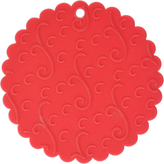 Grip Silicone Jar Opener Potholder Trivet Red Non Slip Grip 566 (2-Pack)