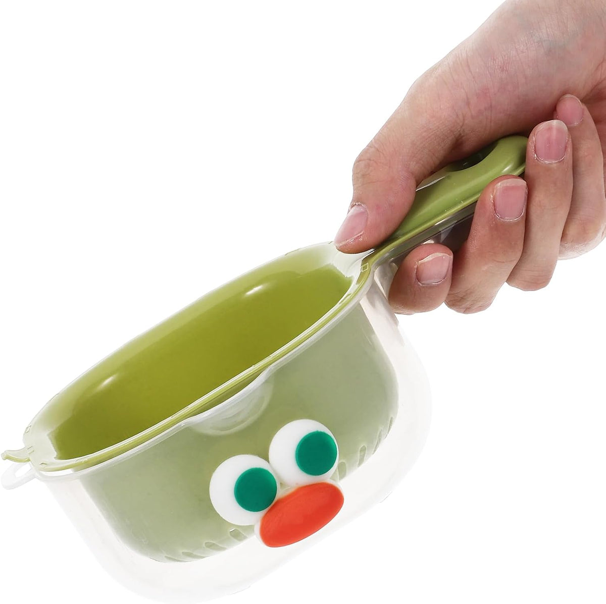 3-Piece Fruit Washing Bowl Set with Strainer – Dual-Layer Plastic Colander for Easy Draining – Space-Saving & Mess-Free Design for Fruits, Vegetables, Berries, and More