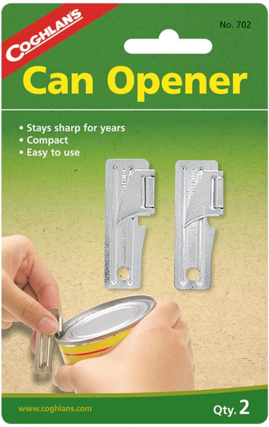 Portable Can Opener 2-Pack, Lightweight and Durable Manual Tool for Camping, Hiking, Survival, and Outdoor Adventures