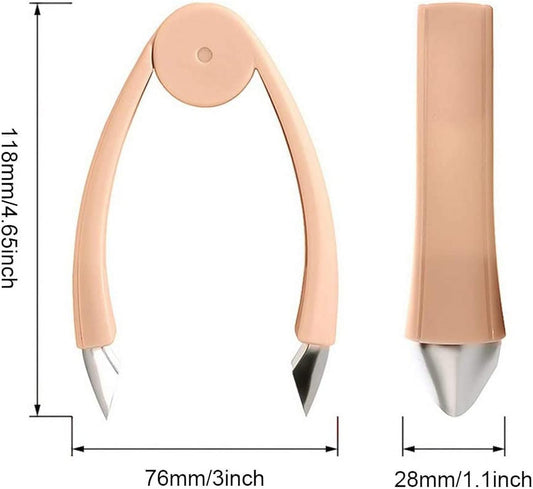 2 Pack Strawberry Huller Stem Remover Tomato Pineapple Corer Kitchen Gadget, Stainless Steel Blade and Handle, Blue and Pink
