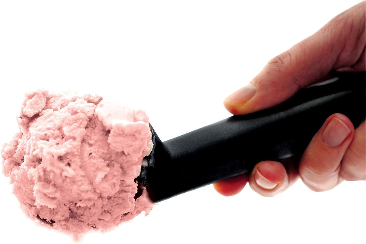 black Nonstick Anti-Freeze Ice Cream Scoop, 7in/18cm