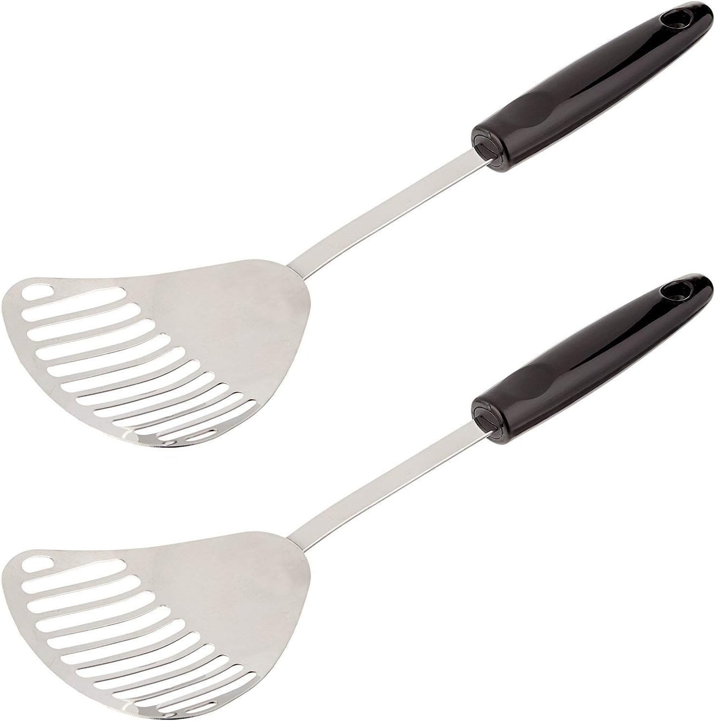 Stainless Steel Slotted Skimmer | 13-Inches Long | 2-Pack