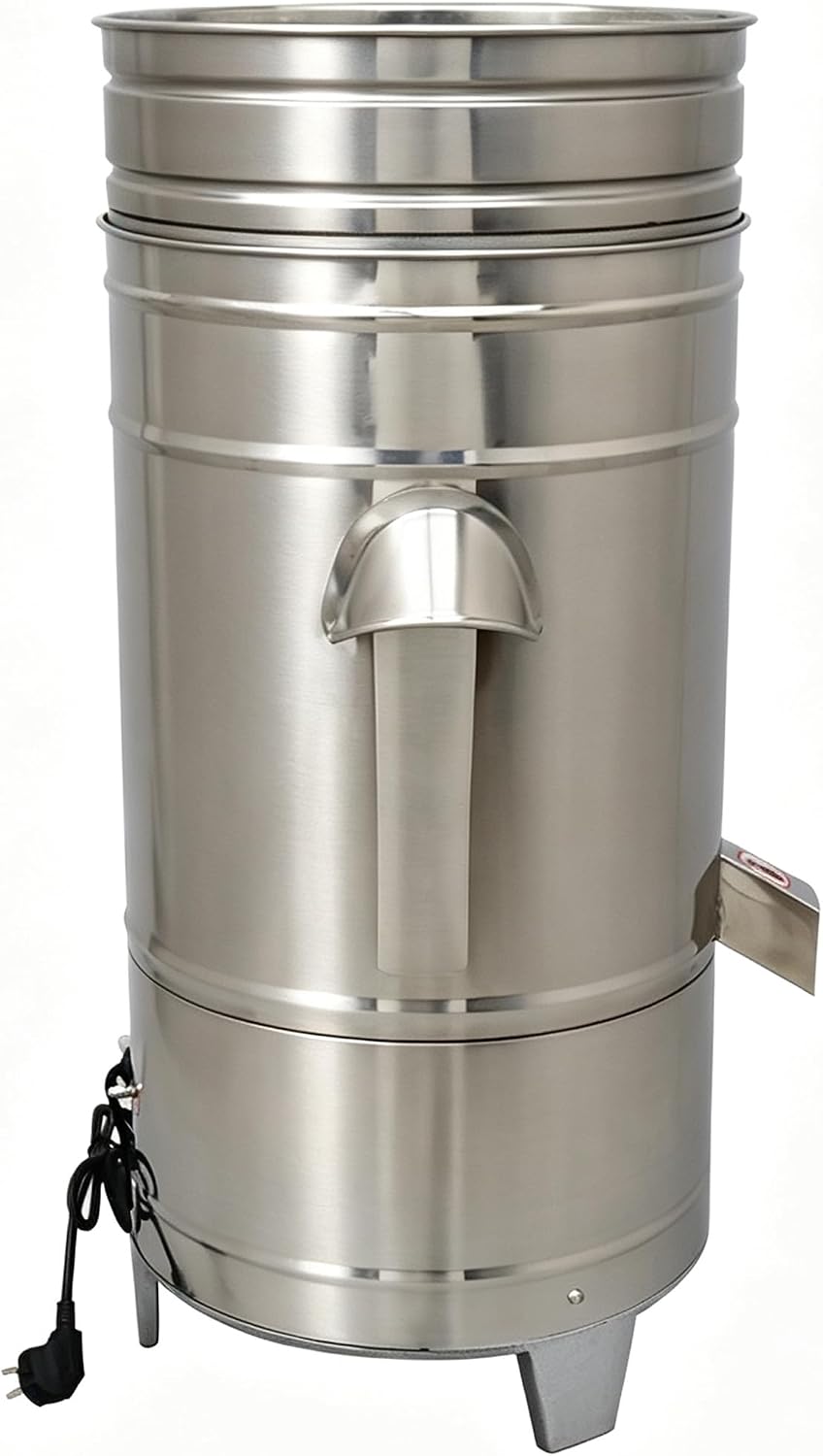 5KG Commercial Salad Spinner Adjustable Speed Stainless Steel Salad Dryer Vegetable Water Thrower Dehydrator for Hotels Restaurants Food Processing Plants 220V