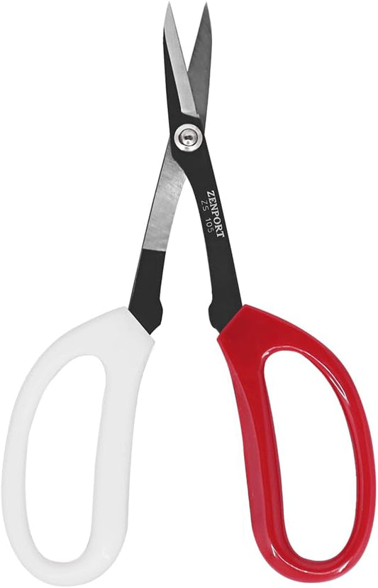 ZS105 Deluxe Garden Scissors, 6.5-Inch, 1.5 Inch Carbon Steel Blades, Red/White