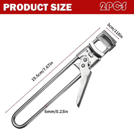 Adjustable Stainless Steel Jar Opener,Jar Opener,For Weak Hand Seniors Arthritis, Gripper Kitchen Gadget Easy To Open Tight Lid(2 Pcs)