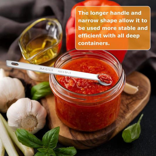 2PCS 1/4 Teaspoon Measuring Spoon Small Mini Stainless Steel Long Handle Measuring Spoons (1/4 Tsp | 1.25 Ml | 1.25 Cc) Teaspoons Measuring Spoon Measuring Teaspoons