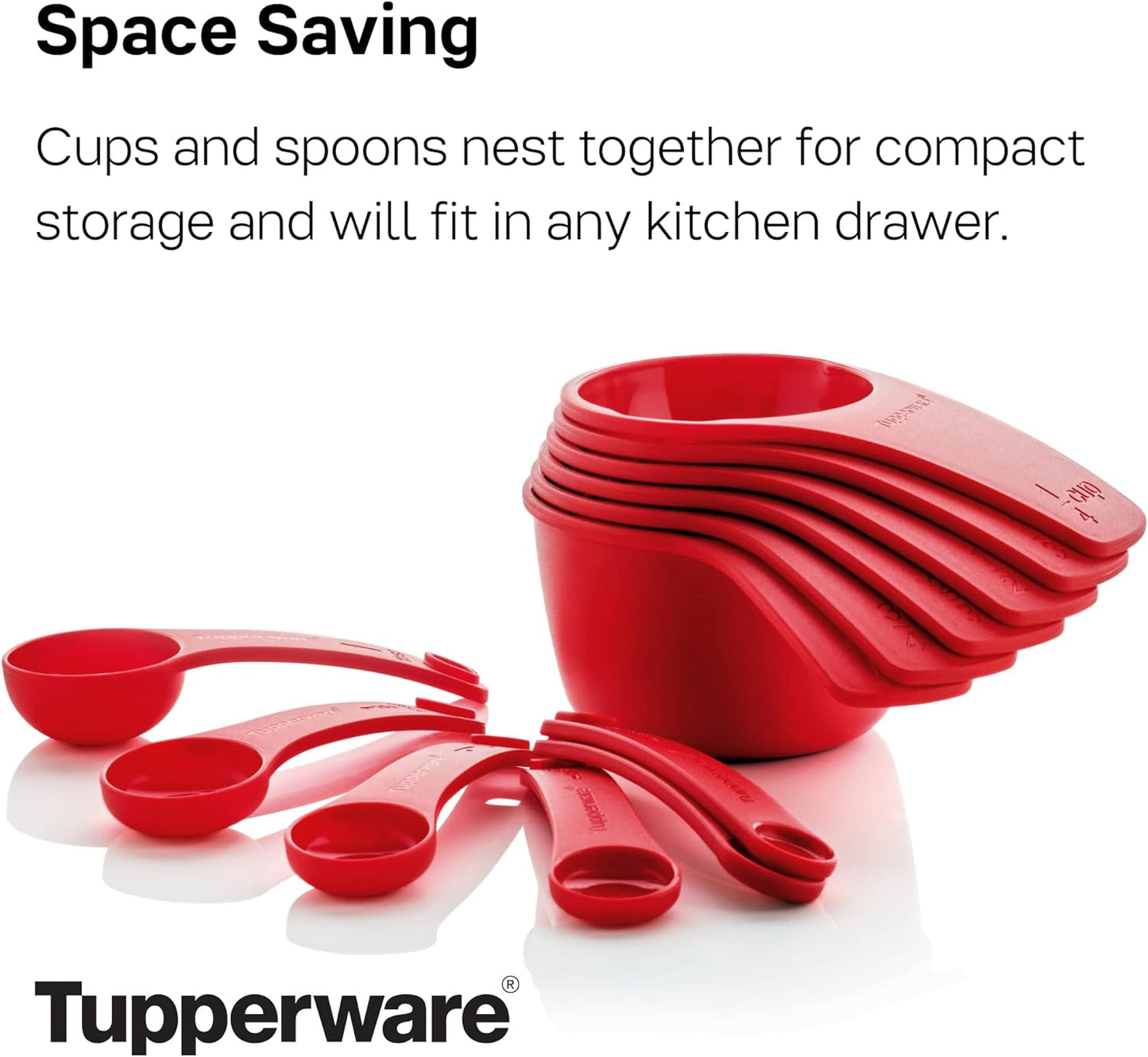 Brand Measuring Mates Set - 6 Measuring Cups + 6 Spoons - Dishwasher Safe & BPA Free