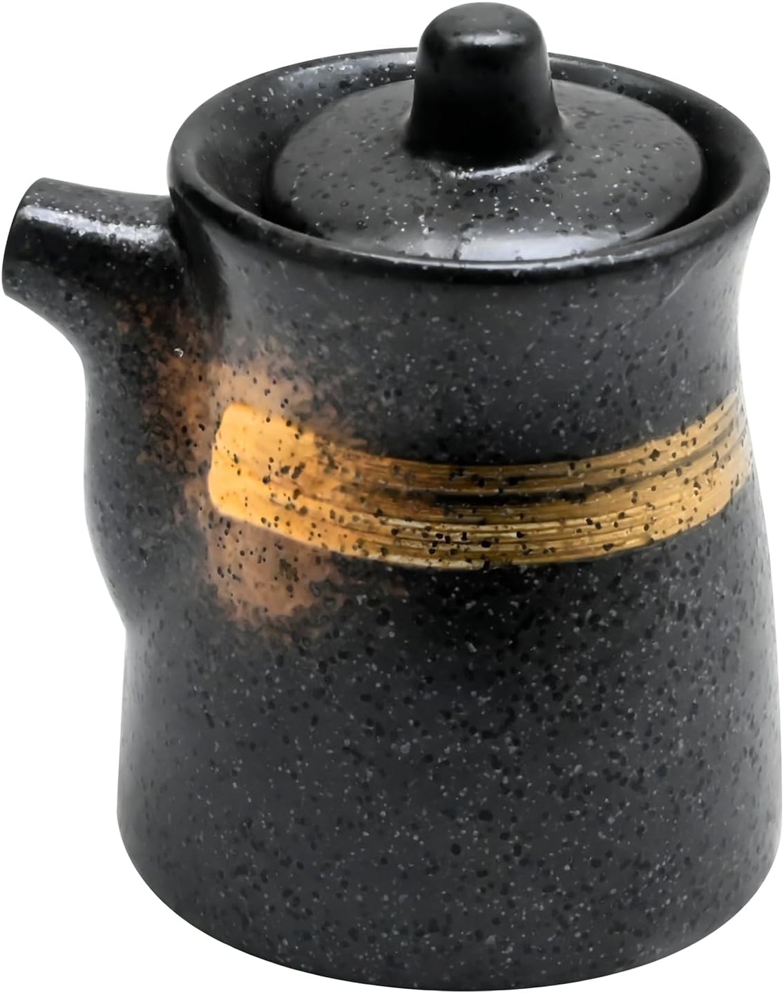 Ceramic Seasoning Bottle, Japanese Style Earthenware Ceramic Oil Dispenser, Olive Oil Dispenser, Sushi Sauce Container, 6.76 fl oz