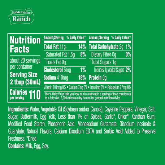Buffalo Ranch Dressing, 20 FZ