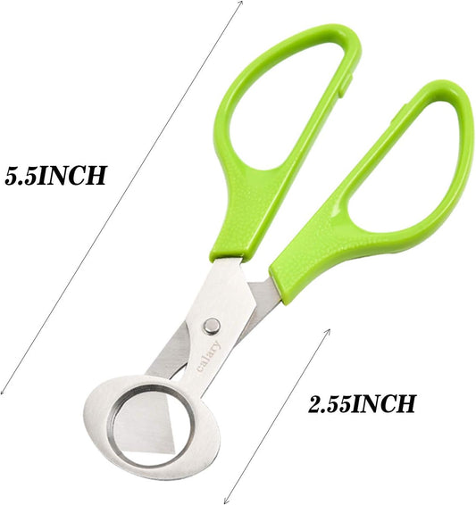 6Pcs Quail Egg Cutter Scissors Kitchen Egg Shears Tool (Green)