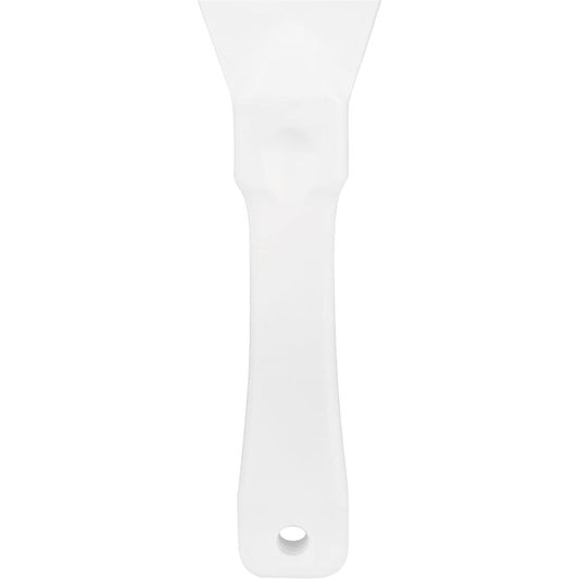 Polypropylene Scraper Tool Food Safe Scraper for Removing Caked-On Residue in Commercial Kitchens, Plastic, 7.82 x 3 Inches, White