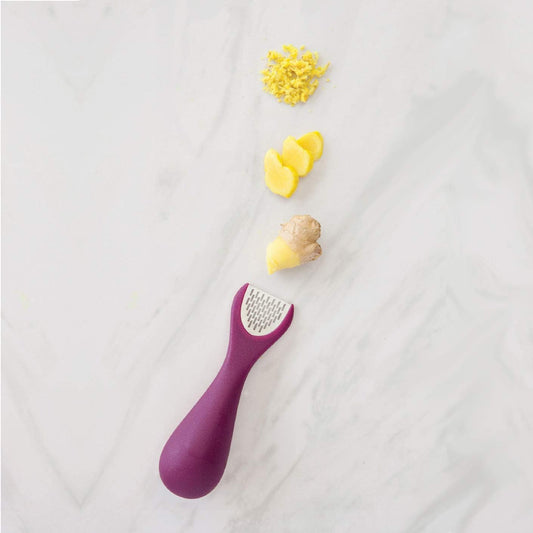 3-in-1 Ginger Peeler | Grater & Sliver | Grate Ginger, Garlic, Turmeric & Nutmeg | Easy to Use Kitchen Utensil Tool | Stainless Steel Hand Held Grater