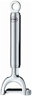 Rösle Stainless Steel Peelers Set: Julienne Peeler 6.6-Inch, Swivel Peeler crosswise 6.8-Inch