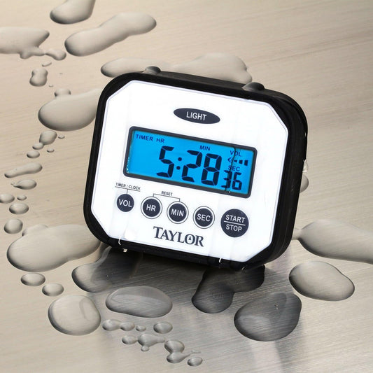 n' Drop Digital Timer with Volume Settings, One Size, White