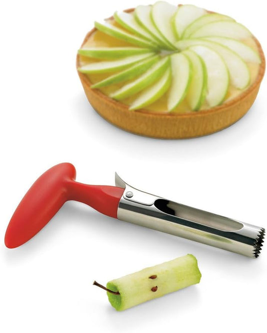 apple Corer, Stainless Steel Kitchen Gadget Tool Fruit Seeder Core Remover Fruit Vegetable Tools Apple Pear Corer Easy Twist Fruits Tools Core Seed Remover