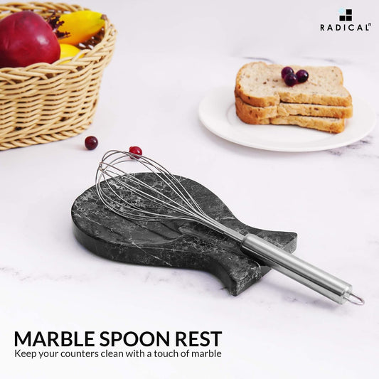 Marble Spoon Rest for Stove Top 8" - Kitchen Spoon Holder Counter
