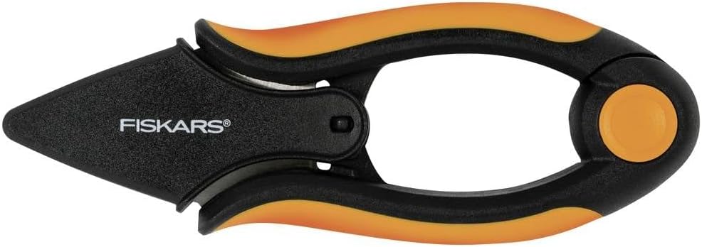 Herb Scissors Length 5.1" Stainless Steel Blades/Plastic Handles Black/Orange Solid SP-220 1063326