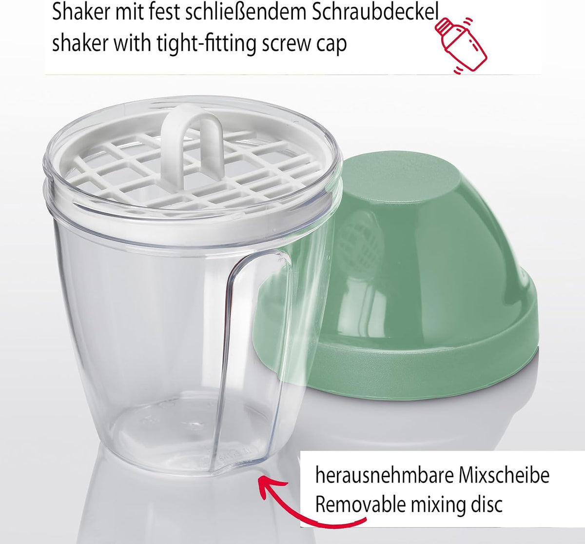 2430226P Salad Spinner - Ideal for Washing, Spinning and Serving Salad, Space Saving Salad Bowl with Lid and Pourer, Non-Slip 4.4L - Plastic, BPA Free