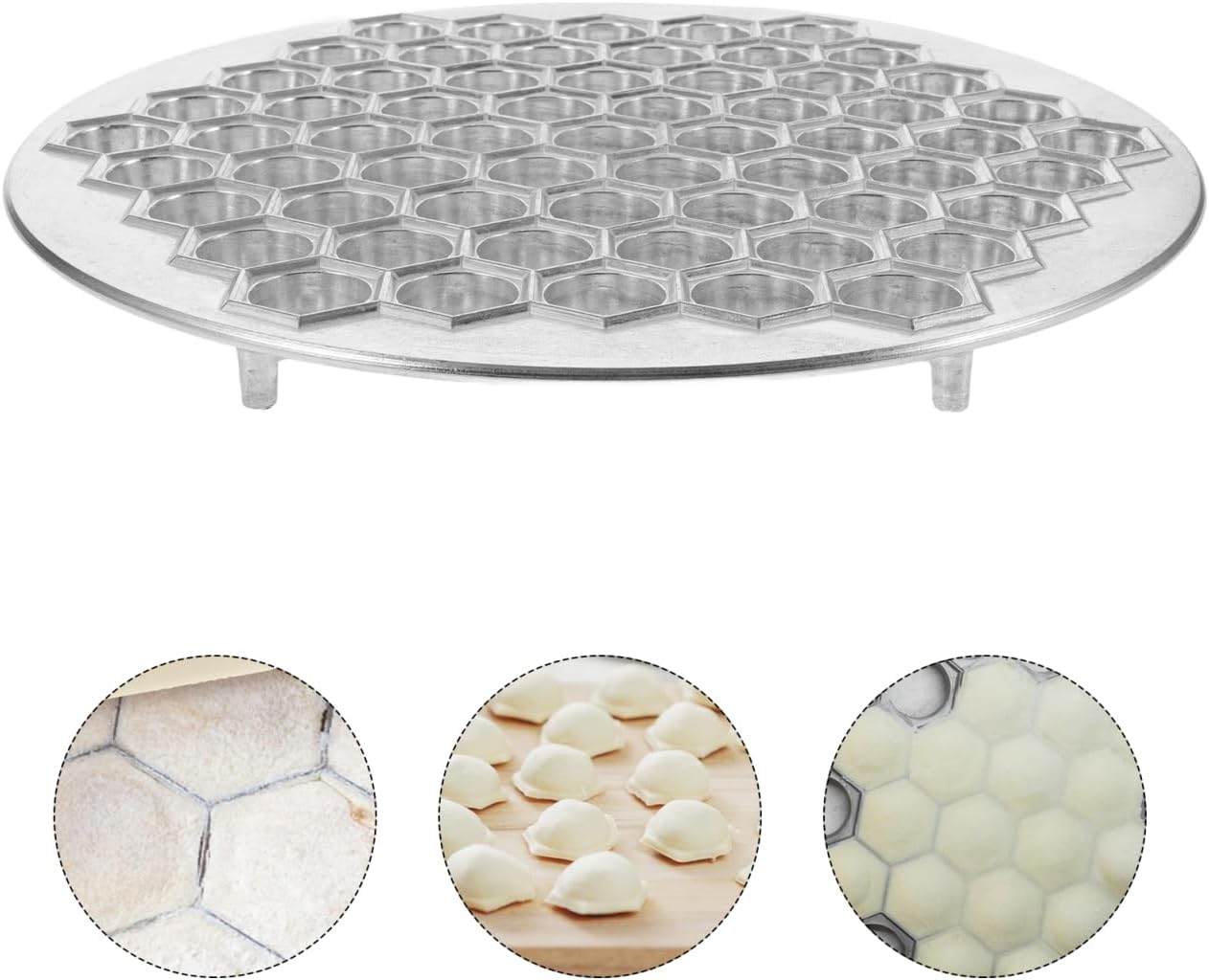 Russian Pelmeni Maker Mold Reusable Dumpling Maker for Homemade Pelmeni Ravioli Wontons Potstickers 13.18 X 13.18 X 0.78 in Kitchen Tool