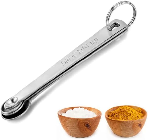 Mini Stainless Steel Measuring Spoons Set (Set of 5)