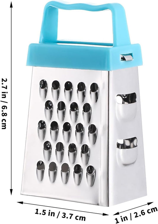 12 Pack Mini Cheese Grater Stainless Steel Box Grater with Handle Handheld Fruit and Vegetable Cutter Small Kitchen Gadget for Garlic Ginger and Cheese 2.63 X 1.45 X 4.25 in