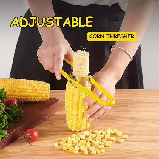 Corn Peeler For Corn On The Cob - Stainless Steel Corn Peeler, Corn Cob Stripper Tool, Professional Corn Remover Corn Zipper for Home & Kitchen (Yellow)