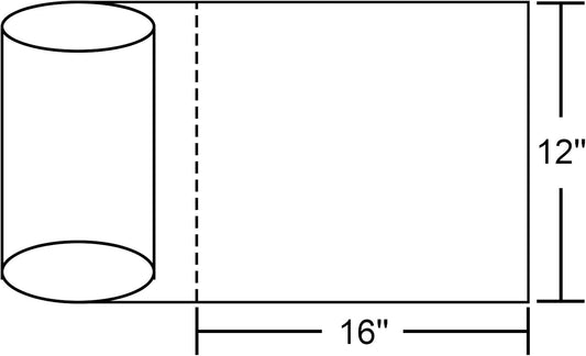 12x16 Plastic Produce Bags on a Roll - Clear Plastic Bags for Food, Vegetable, Fruits, Bread, Pet Bags and Grocery Clear Bag- 350 Bags/roll (1 Roll)