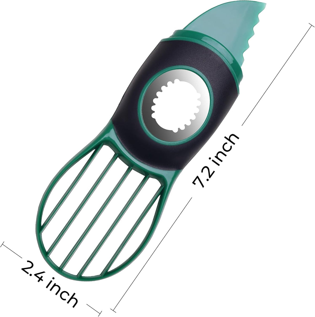 Avocado Slicer Tool Kitchen Avocado Knife Set, Good Grips 3-in-1 Avocado Tool with Avocado cutter slicer, Avocado Pit Remover, Avocado Peeler with Cover, Green