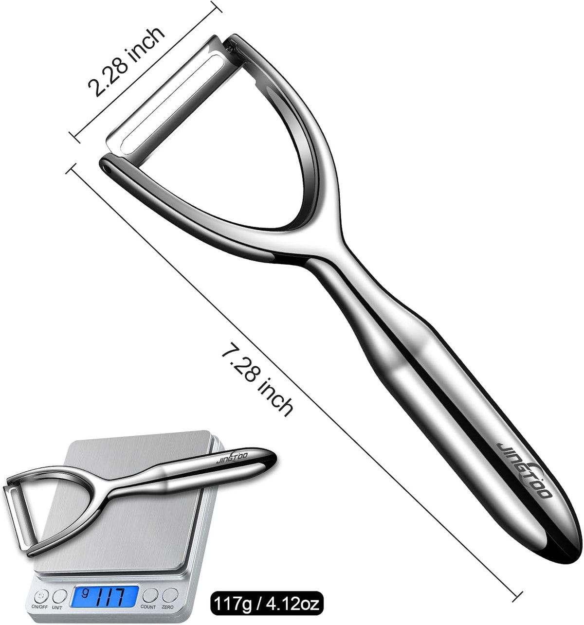 Stainless Steel Vegetable Peeler, Premium Potato Peeler for Kitchen